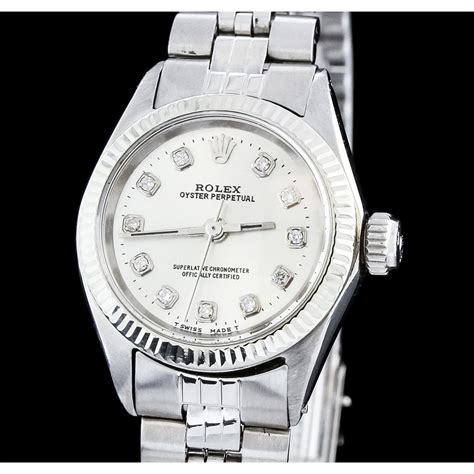 womens rolex oyster perpetual 23mm watch stainless steel|Rolex Oyster Perpetual lady date.